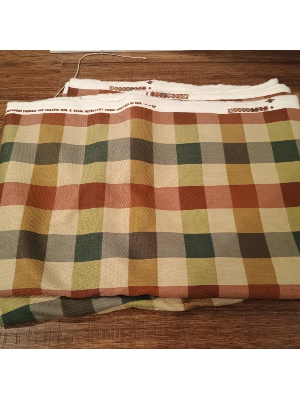 P/Kaufmann Fabrics Upholstery Check Multicolor 54" Wide 4 Yards